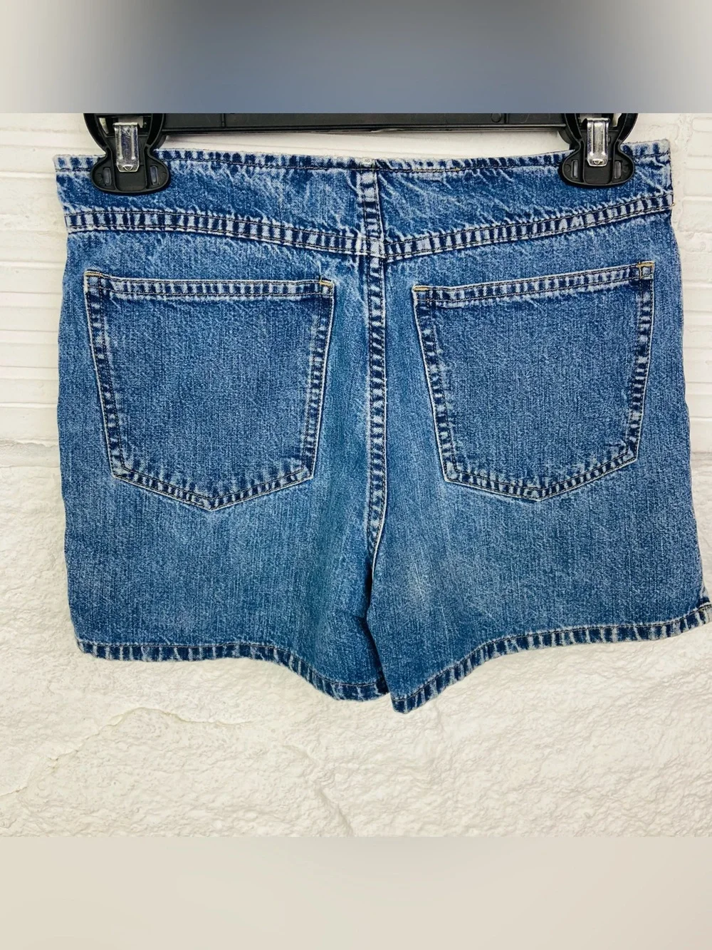 Old Navy Medium Blue Denim Jean cotton Shorts size 14